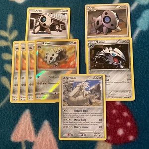 Pokémon TCG Aron/Lairon/Aggron Bundle (8 Cards) AS IS
